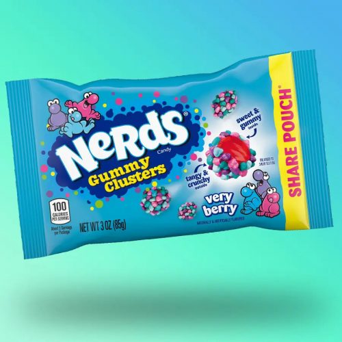 Wonka Nerds Gummy Clusters bogyós gyümölcs ízű rágós gumicukor 85g