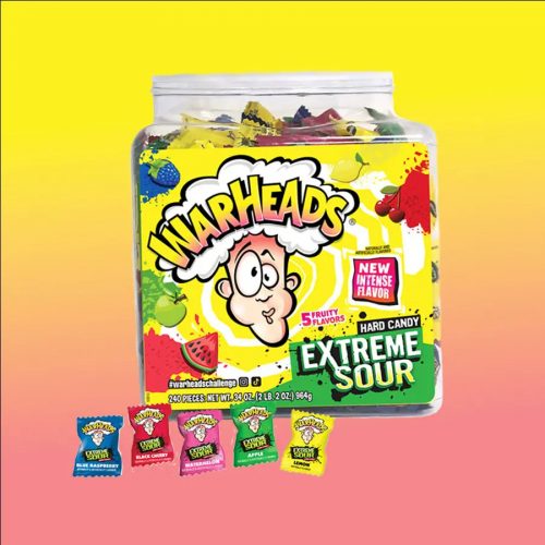 Warheads Extreme Sour extra savanyú cukorka válogatás 964g