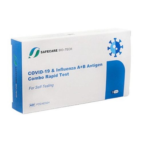 SAFECARE COVID-19 és Influenza A+B Antigén Orrüregi Kombinált Gyorsteszt