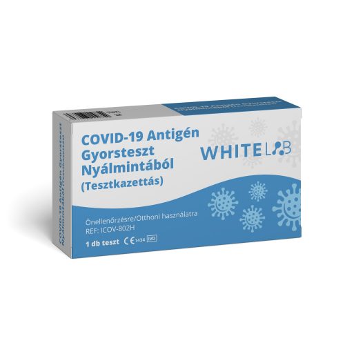 COVID-19 antigén gyorsteszt nyálmintából (Tesztkazettás)